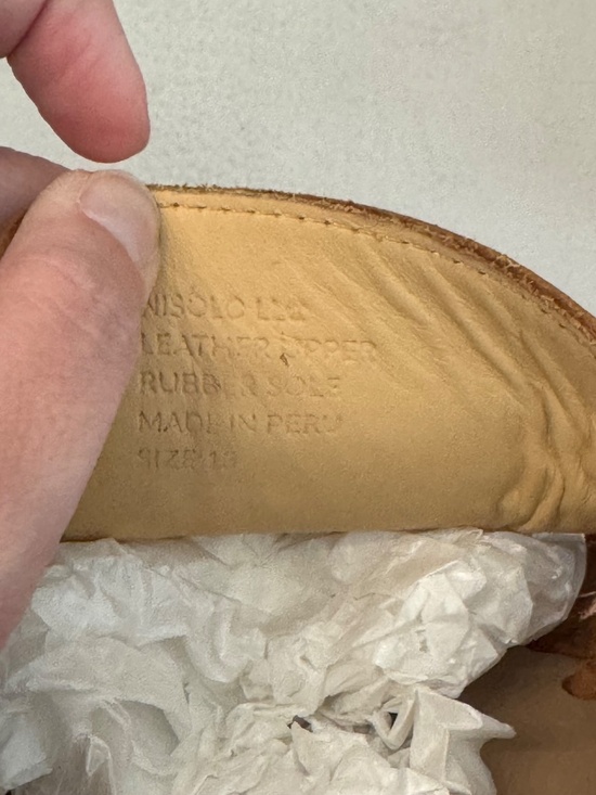 Nisolo Men\'s Huarache Sandal in Brandy Closed Toe Leather Slip-On Sz 13 NIB main image 12